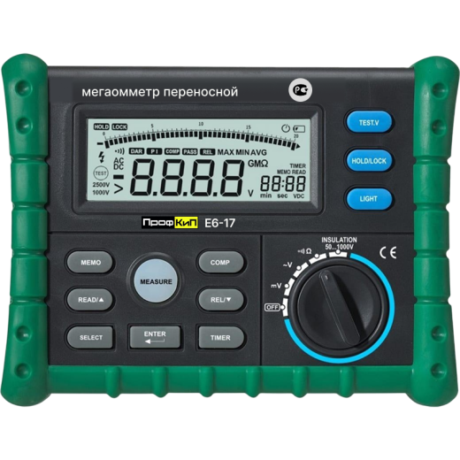 ПрофКиП Е6-17 мегаомметр цифровой (50В ... 1000В)